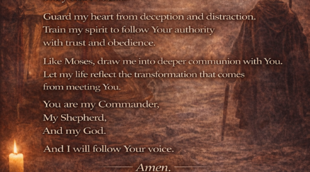 “Hearing the Right Voice — The Chain of Command of the Soul”  🙏 Prayer for Today: