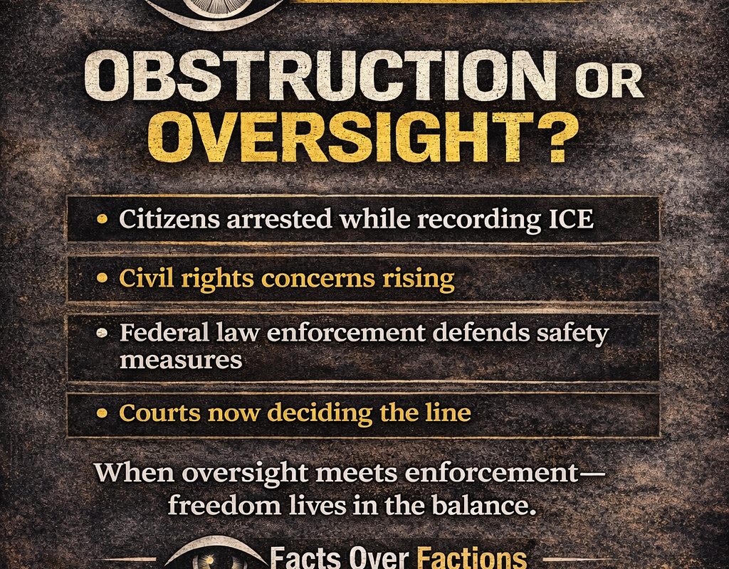 “Obstruction or Oversight? — The Growing Fight Over ICE Enforcement and Civil Liberties”