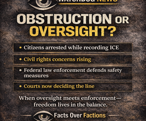 “Obstruction or Oversight? — The Growing Fight Over ICE Enforcement and Civil Liberties”
