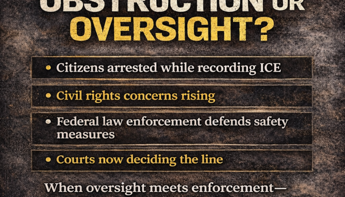 “Obstruction or Oversight? — The Growing Fight Over ICE Enforcement and Civil Liberties”