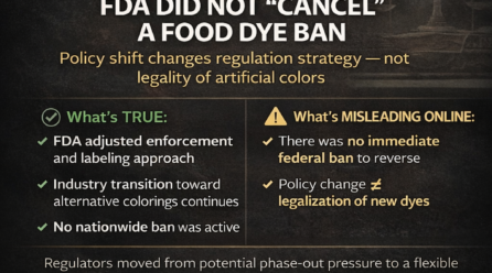 “FDA Did not Cancel Food Dye Ban.”