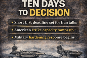 “Ten Days to Decision — Iran, U.S. Force Posture, and the Narrative Fog of War”