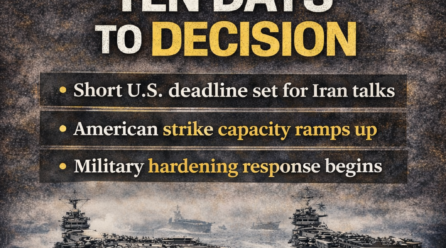 “Ten Days to Decision — Iran, U.S. Force Posture, and the Narrative Fog of War”
