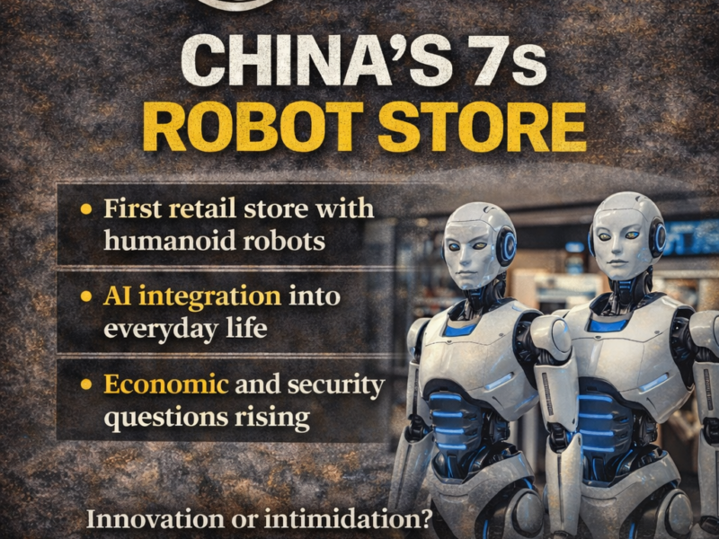 “Humanoid Robots Go Retail — Innovation, Competition, and the Bigger Question Behind China’s 7S Robot Store.”