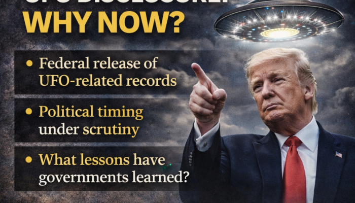 “UFO Disclosure — Why Now?”