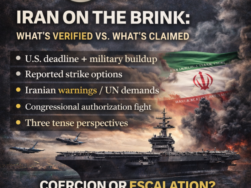 “Iran at the Edge — Military Posture, Diplomatic Deadlines, and the Decisions That Could Reshape the Middle East”