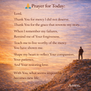 Christian prayer for mercy and forgiveness asking God for grace, renewal, and spiritual transformation.