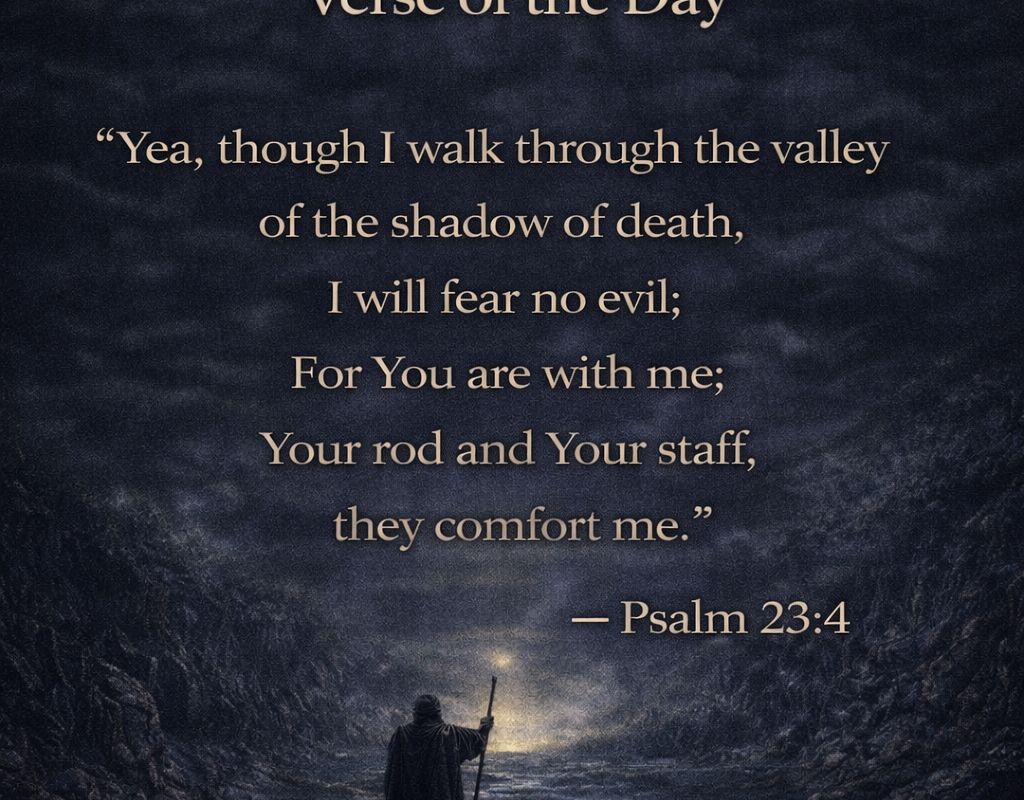 Verse of the Day- Psalms 23:4
