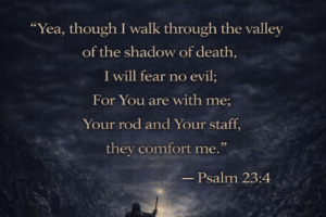 Verse of the Day- Psalms 23:4