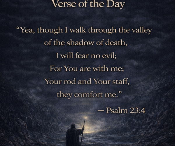 Verse of the Day- Psalms 23:4