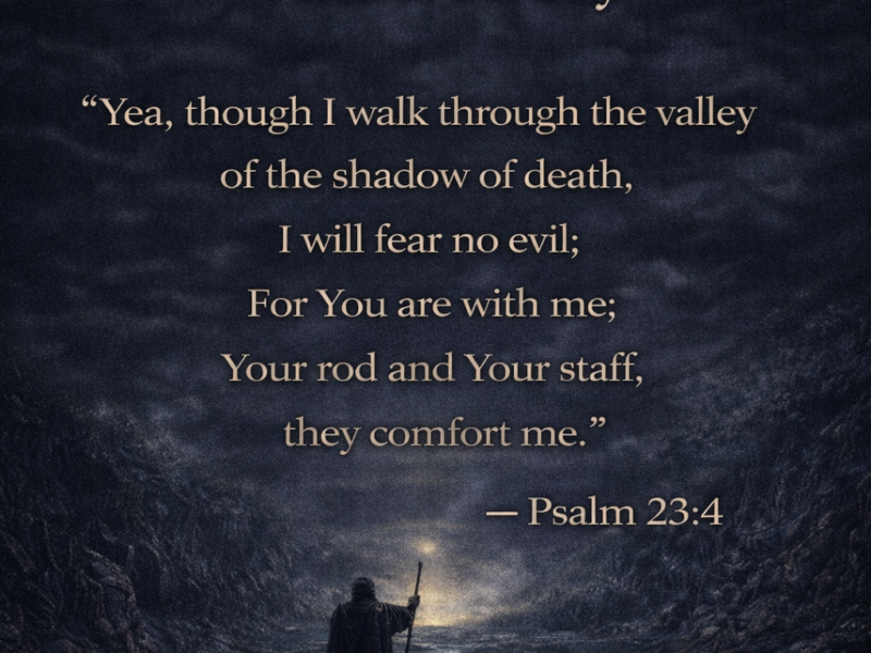 Verse of the Day- Psalms 23:4