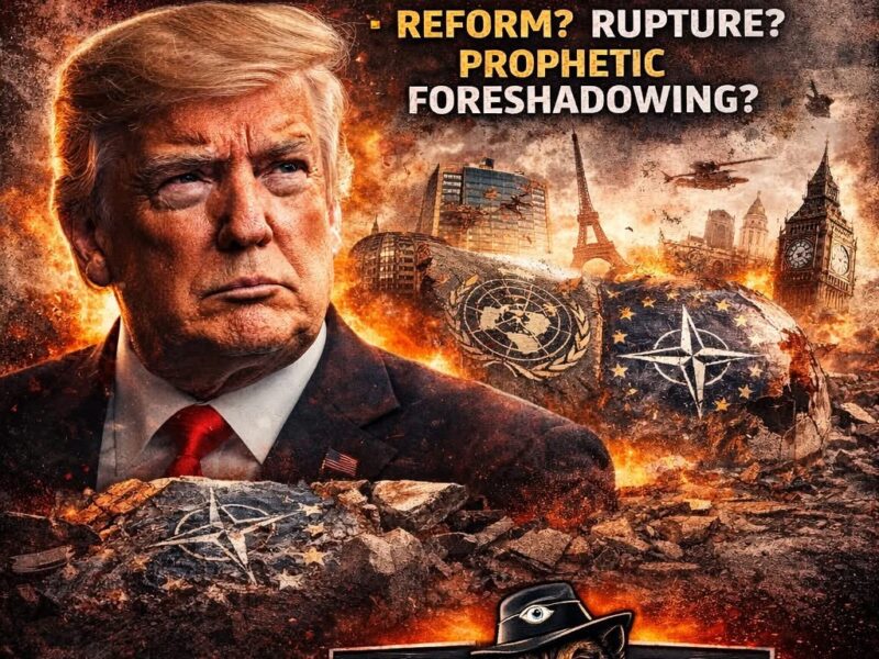 “Trump and The Disgraceful World Order: Reform, Disruption or Prophetic Sign?”