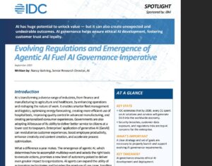 Evolving Regulations and Emergence ofAgentic AI Fuel AI Governance Imperative 