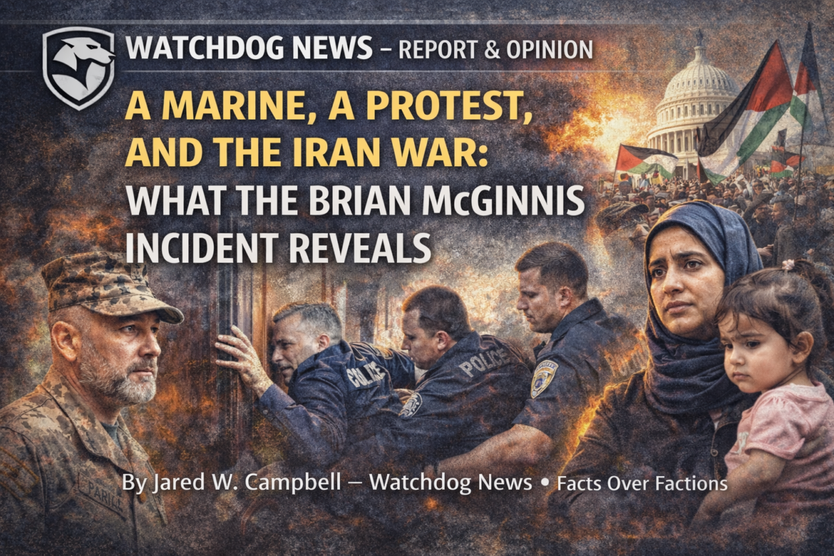 A Marine, A Protest, and the Iran War: What the Brian McGinnis Incident Reveals
