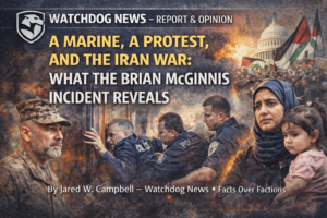 A Marine, A Protest, and the Iran War: What the Brian McGinnis Incident Reveals