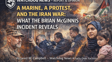 A Marine, A Protest, and the Iran War: What the Brian McGinnis Incident Reveals
