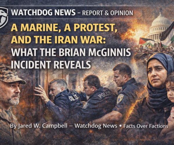 A Marine, A Protest, and the Iran War: What the Brian McGinnis Incident Reveals