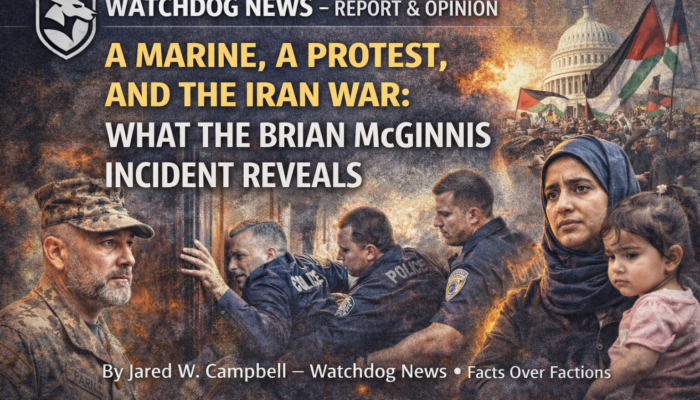 A Marine, A Protest, and the Iran War: What the Brian McGinnis Incident Reveals