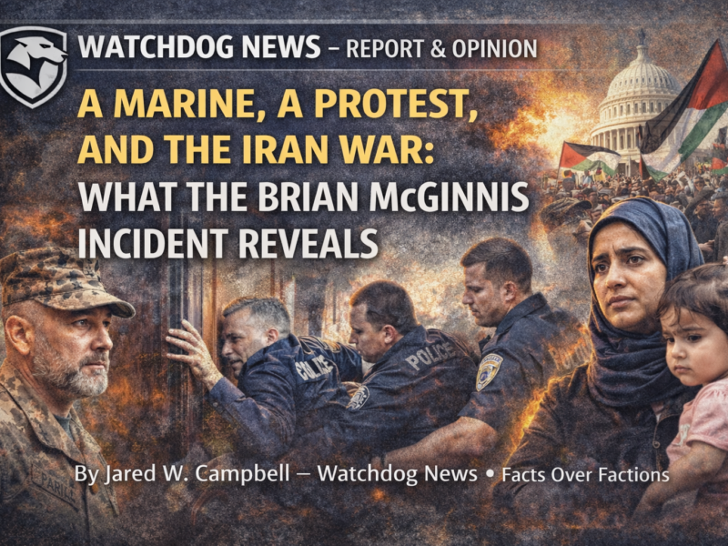 A Marine, A Protest, and the Iran War: What the Brian McGinnis Incident Reveals