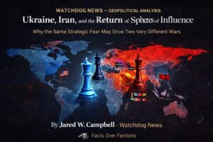 Geopolitical analysis of Ukraine war and Iran conflict showing the return of spheres of influence.