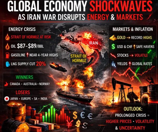 Global Economic Shockwaves as Iran War Escalates 