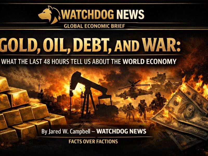 Gold, Oil, Debt, and War: What the Last 48 Hours Tell Us About the World Economy