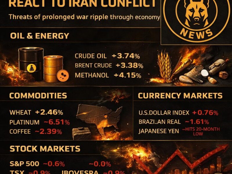 Global Markets Signal War Pressure as the Iran Conflict Enters a Dangerous Economic Phase