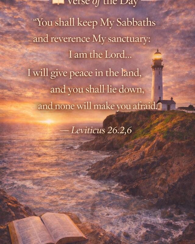 Verse of the Day- Leviticus 26:2,6
