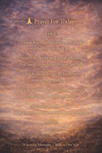 Christian prayer for forgiveness asking God for humility, repentance, and grace.