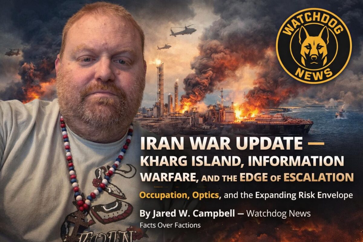 IRAN WAR UPDATE — TRUMP’S HARDEST CHOICE, KHARG ISLAND, AND A WAR WITH NO CLEAN EXIT