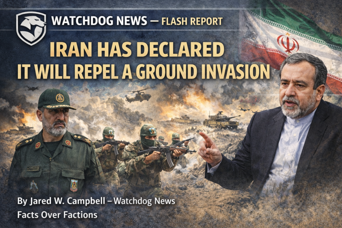 IRAN HAS DECLARED IT WILL REPEL A GROUND INVASION