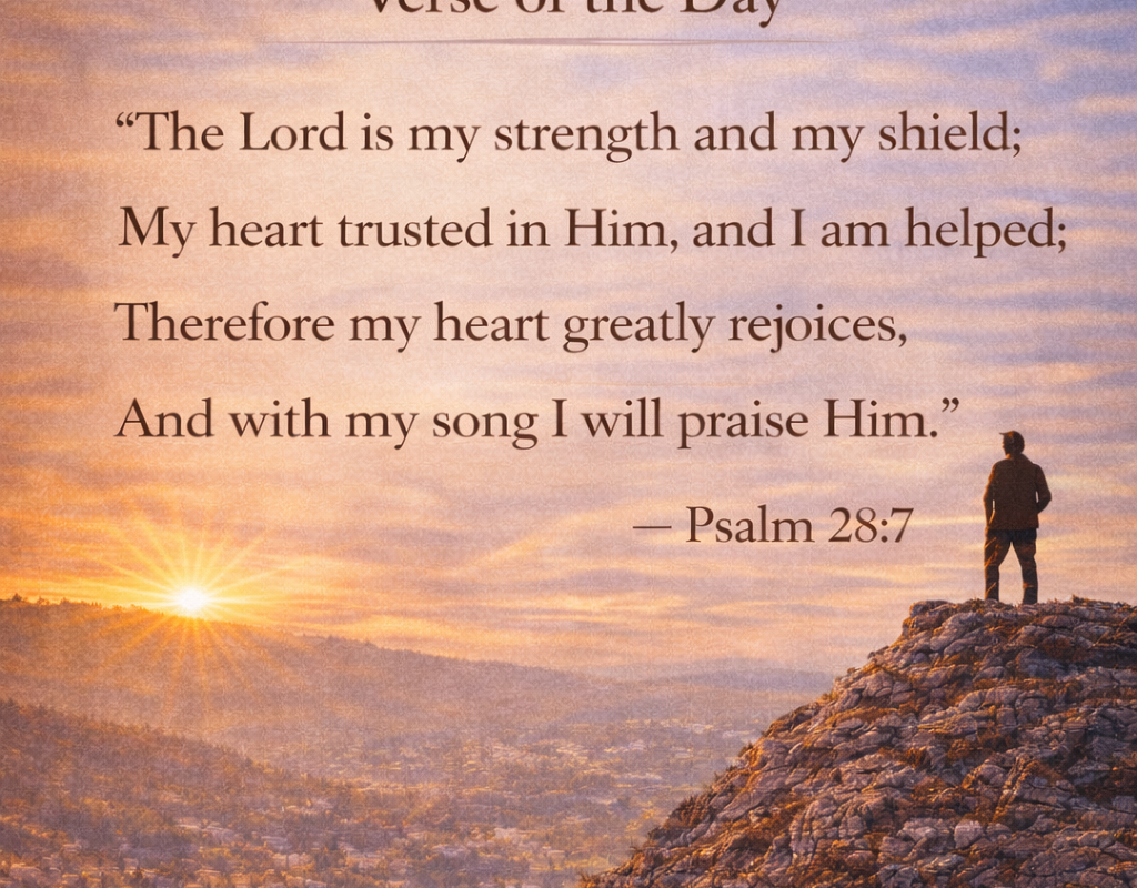 Verse of the Day- Psalms 28:7