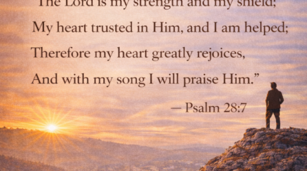 Verse of the Day- Psalms 28:7