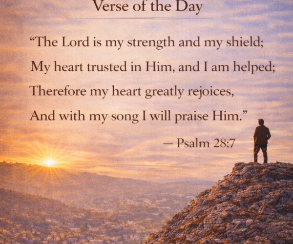 Verse of the Day- Psalms 28:7