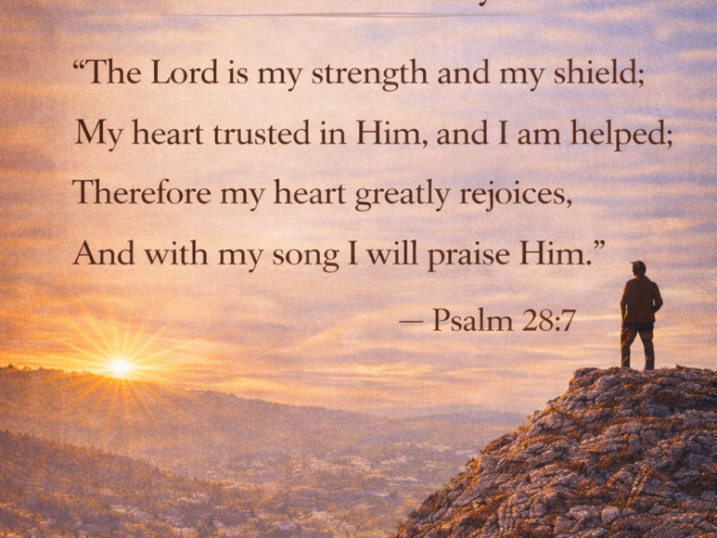 Verse of the Day- Psalms 28:7