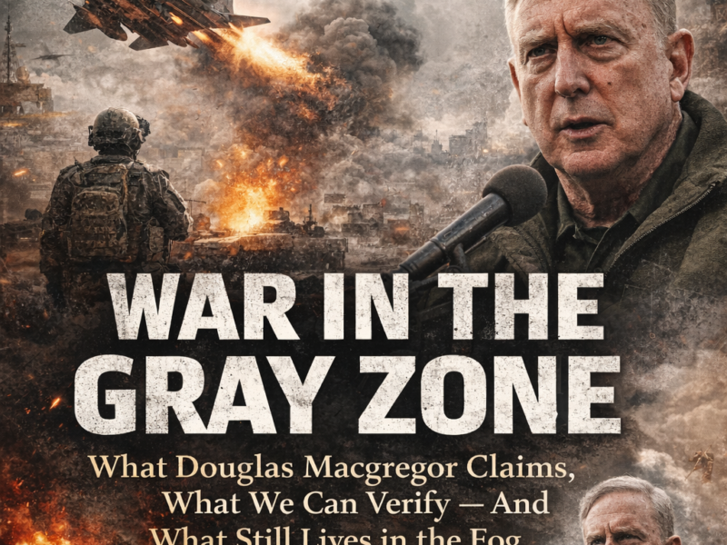 War in the Gray Zone  What Douglas Macgregor Claims — What We Can Verify — and What Still Lives in Narrative Fog