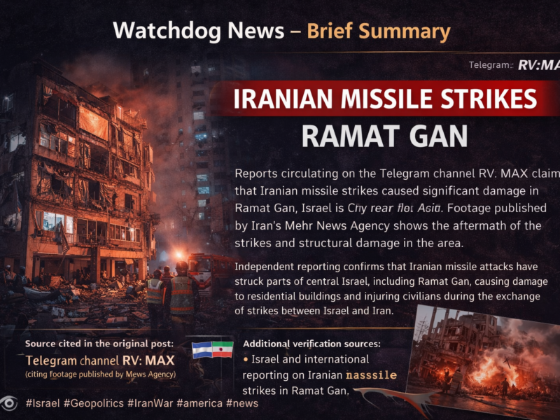 Iranian missile strikes caused significant damage in Ramat Gan, Israel, a city near Tel Aviv.