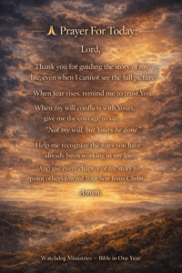 Christian prayer about trusting God’s plan and surrendering to His will.
